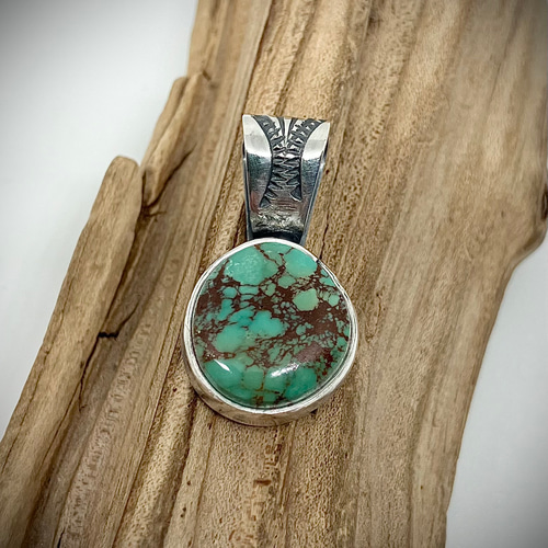 ナンバーエイト ターコイズ トルコ石 シルバー ネックレス ペンダント