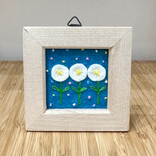 フェルト刺繍 お花のフレーム フォトフレーム・写真立て ヨコーク 通販
