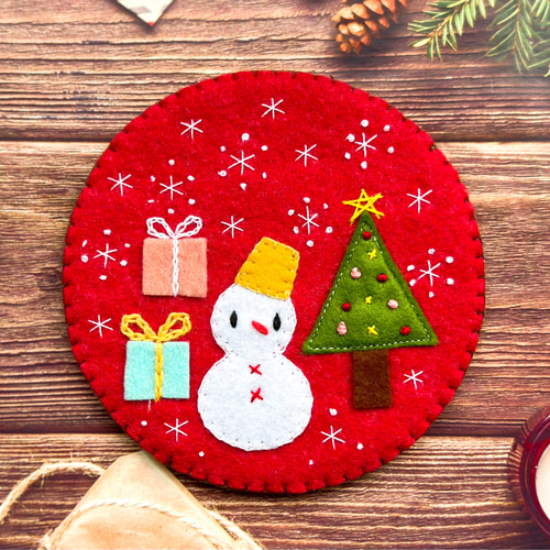 業務用フェルトトリミングチョーカー　スタイ　ふわキラクリスマス　Xmas120個 業務用フェルトトリミングチョーカー キラキラハロウィン