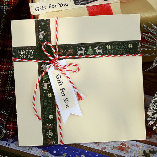 クリスマス限定！ゴールドラメ！『BGM クロスステッチ柄 マスキング