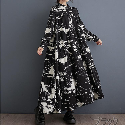 シャツワンピース ロング 長袖 レディース 春 秋 冬 ロング ワンピ 大きいサイズ ロングワンピース ゆったり 体型カバー ロングワンピース  ミモレ丈 ポケット ロング ワンピース 大きいサイズ レディース 秋冬 春 新品 長袖