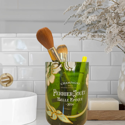 ベルエポック ベルエ 花瓶 ペン立て ハンドメイド シャンパンリメイク