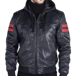 ヤギスエード革・ファスナー付きジャケット Goat Suede Leather Jacket