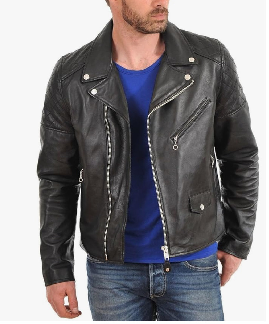 羊革キルティングショルダーワックスジャケット Sheep Leather Quilted Shoulder Jacket18990 羊革キルティングショルダーワックスジャケット Sheep Leather Quilted