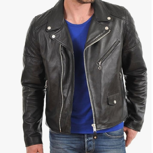 Sheep Leather quilted shoulder Jacket羊革キルティングショルダー  