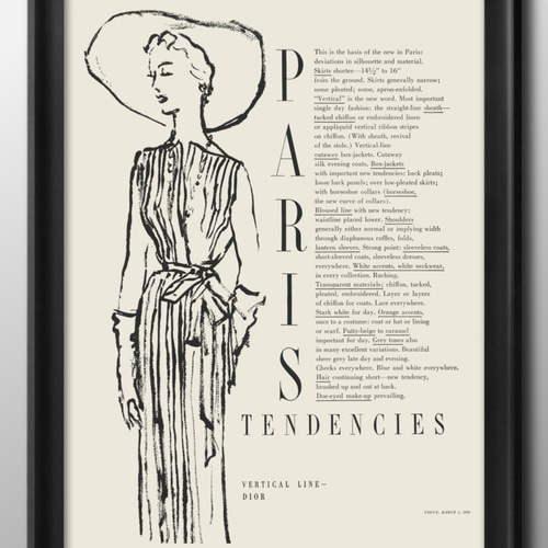 15313□ポスター アート 絵画『パリ フランス ディオール