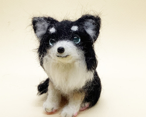 羊毛フェルトチワワ　羊毛フェルト犬 羊毛フェルト＊チワワ＊犬＊かわいい 羊毛フェルト moco3871