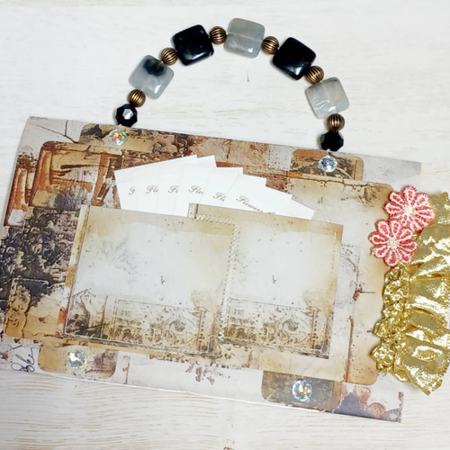 junk journal ジャンクジャーナル雑記帳　平袋　紙ものセット付き ジャンクジャーナル解説 Junk Journal Flip Through - YouTube