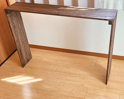 スペシャルオファ 個数限定】新生活を彩る/古材風/カウンターテーブル/フラワー テーブル・チェア・ハンモック
