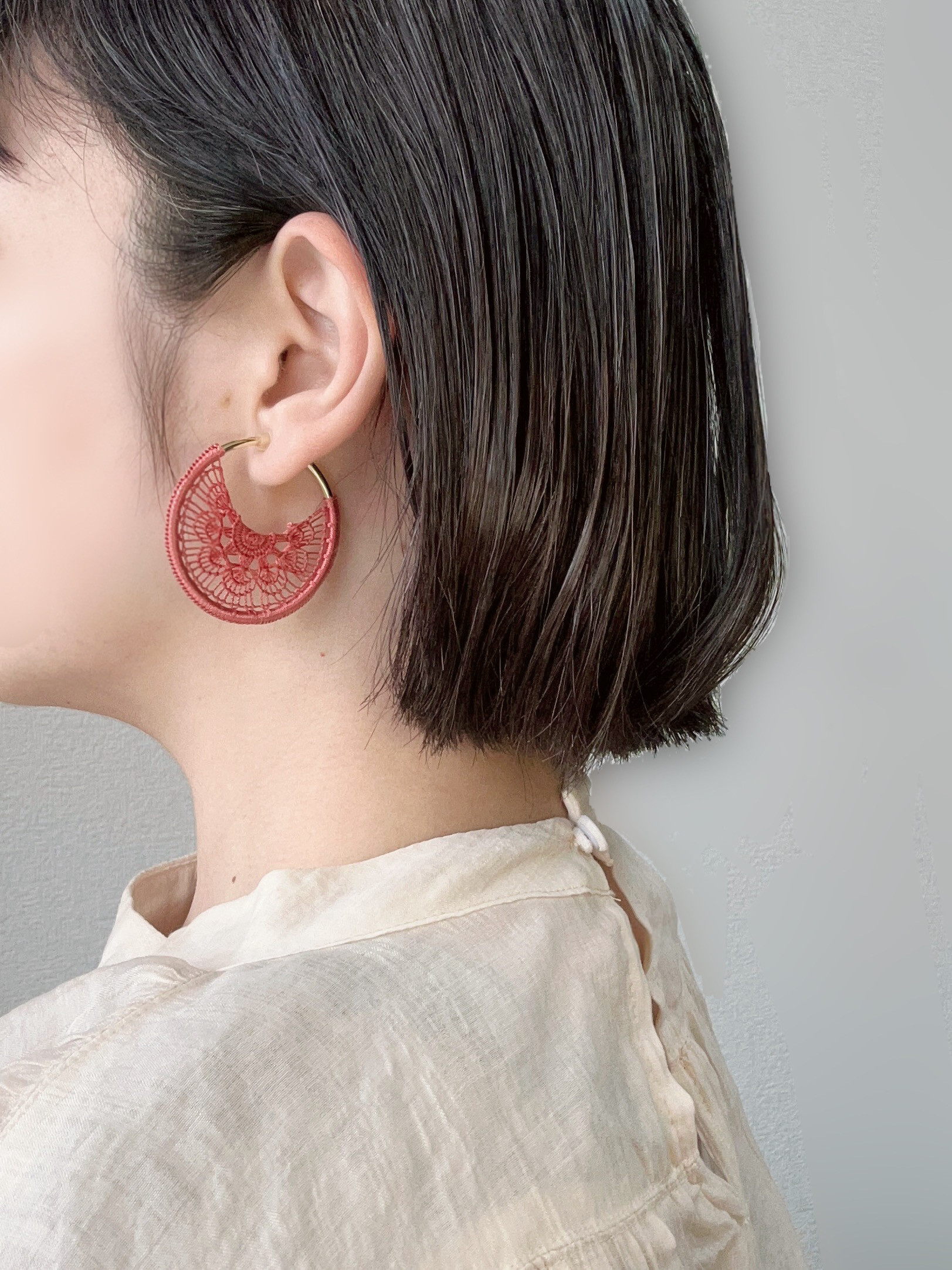 フープピアス／イヤリング" samsara " (モモ)S