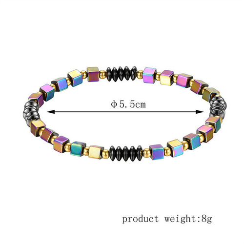 ブレスレット 色 黒胆石 天然石 磁気 アンクレット ジュエリー 健康