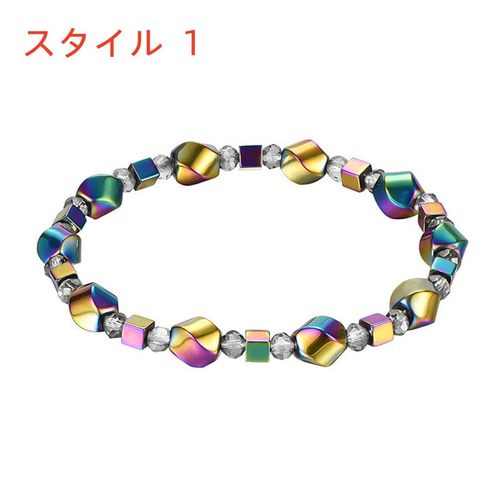 ブレスレット 色 黒胆石 天然石 磁気 アンクレット ジュエリー 健康