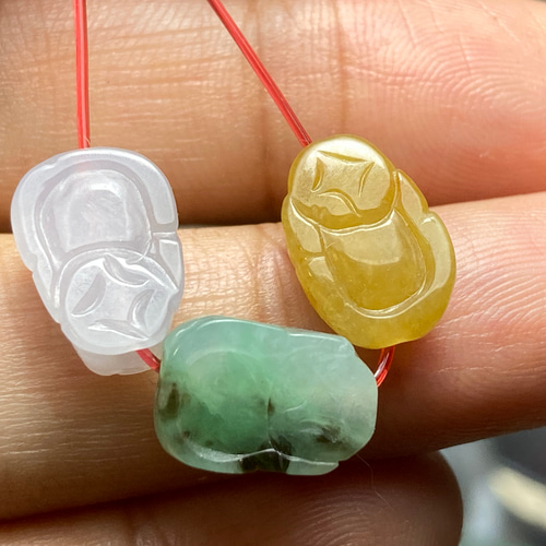 おつき※ 糸魚川翡翠 丸玉 姫川 緑 3点セット 送料無料 翡翠 3点