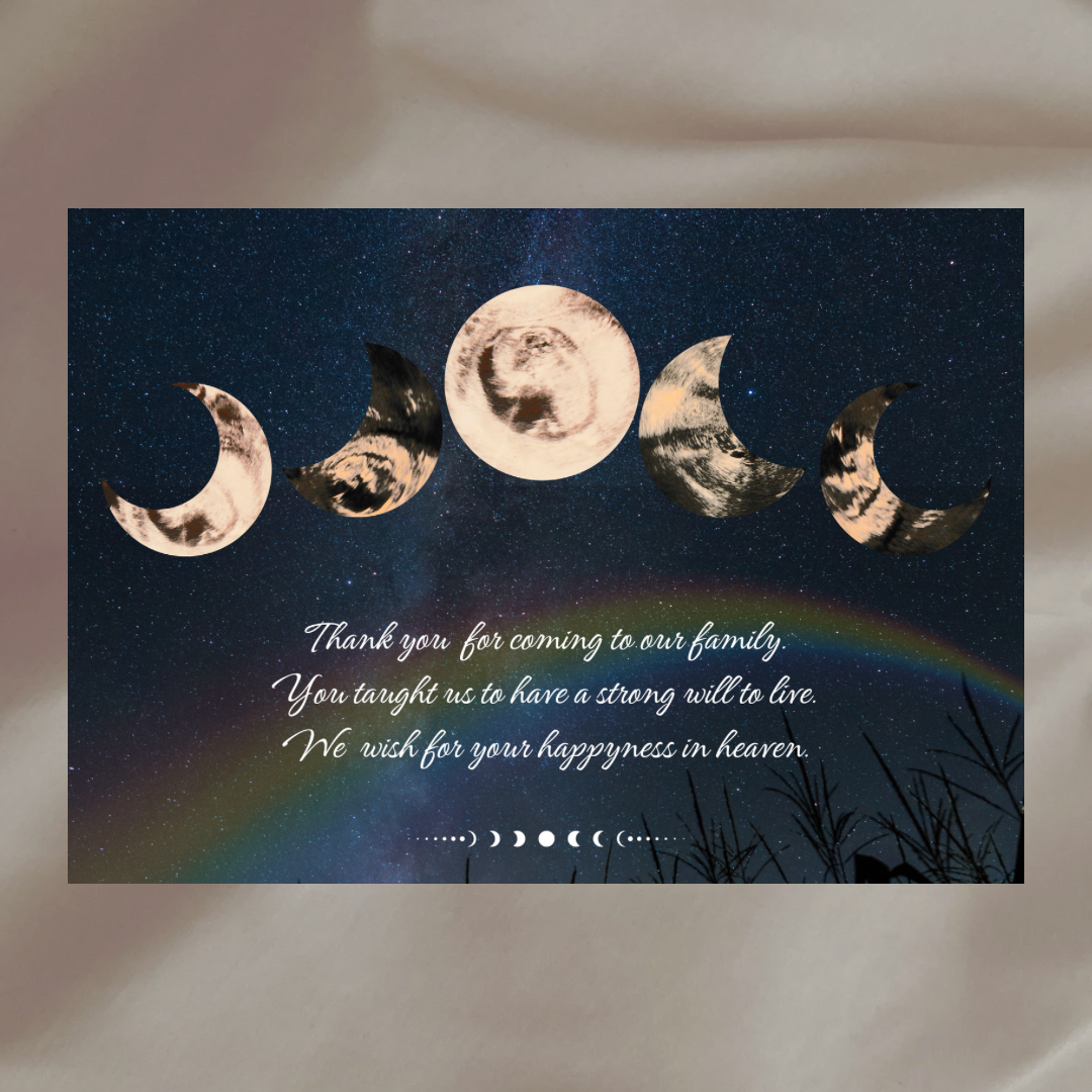 moonbow 満ち欠け A4サイズ エコーポスター