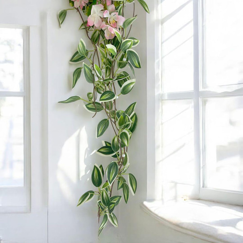 クリスマスリース キャスケードリース 光触媒フラワー 造花 クリスマス