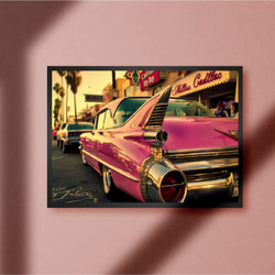 希少　キャデラック　cadillac アートポスター　写真　世界堂　1984年 6b8716af21af2681fadf75088d6f08