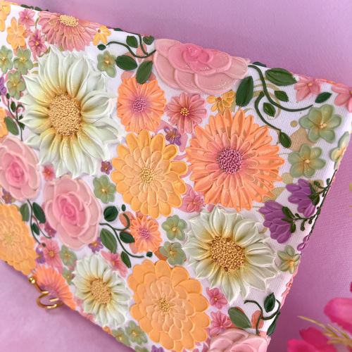 テクスチャーアート 絵画 アートパネル フラワーアート