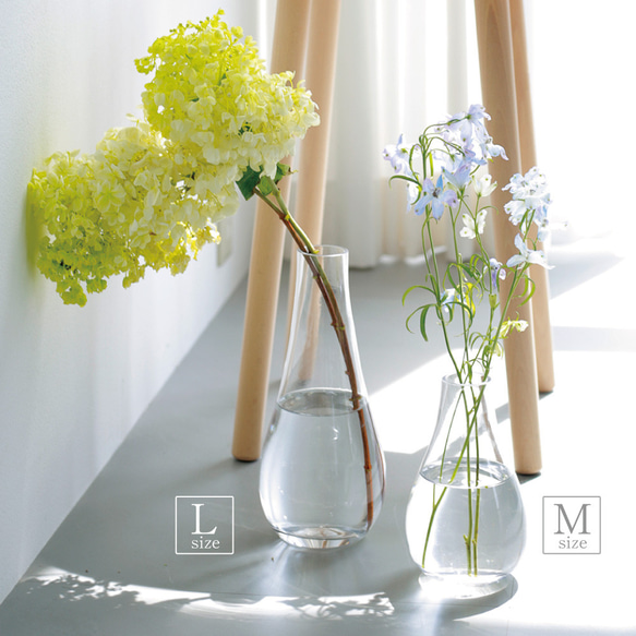 日本の夏2025『しずく花瓶 (Lサイズ)』お花一本でも綺麗に飾れる☆ 7枚目の画像