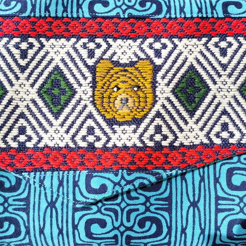 アイヌ文様とこぎん刺しが奏でるハーモニー』キムンカムイの御朱印帳袋  