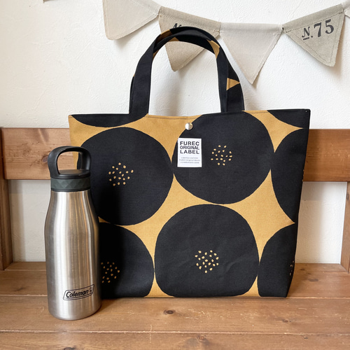 さり様専用 帆布 ラウンドトートバッグ A4 ハンドメイド 【A4サイズ