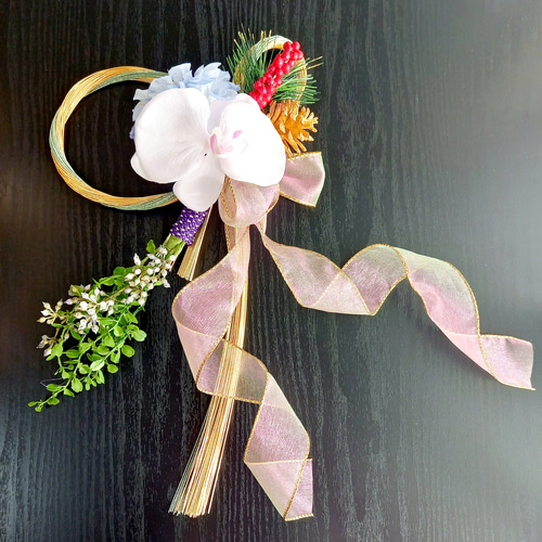 長く楽しめる】【2Way水引】リボンが可愛い♡和洋折衷水引しめ縄
