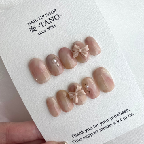 ニュアンスネイル 桃 マーブル ぷっくり 春 ネイルチップ ハンドメイド ニュアンスネイル 桃 マーブル ぷっくり 春 ネイルチップ ハンドメイド