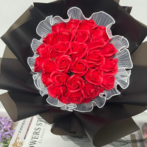 ソープフラワー薔薇 お誕生日・お祝い プレゼント花束 母の日 ソープフラワー ボックス ギフト 花束 ラッピング無料 母の日 父の日