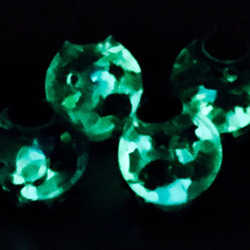 Revival❤︎LOVE.mr 光る星空スノードーム彷徨うラインストーンのminiリング指輪 4枚目の画像