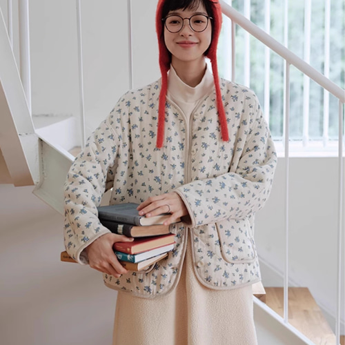 ドロストでメリハリコーデ可能。キルティングジャケット#[品番：COEW0003498]｜coen【women】（コーエン）のレディースファッション通販｜SHOPLIST（ショップリスト） 専用です。キルティングジャケット ベージュとドルマンT 2点