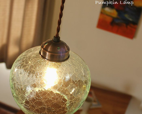 ペンダントライト ガラス ヴィンテージ風 LED電球つき 吊下げ ランプ
