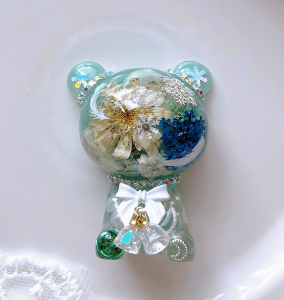 オルゴナイトクマさんまる➅フローライト入り