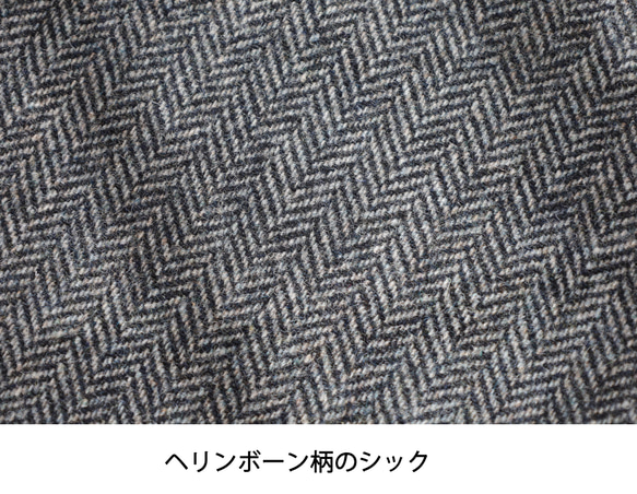 「ウール×革の組み合わせ」大人気！横型がま口バッグ 手作りのレザーショルダーバッグレディース 6枚目の画像