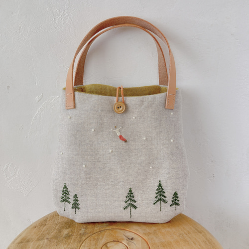 アーチラインボストンバッグ S yukiemon 恨めし ユキエモン 刺繍