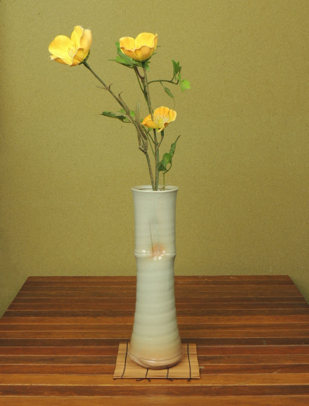 【お値下げ】萩焼　玉村松月　花瓶　花器　花入　華道 お値下げ】萩焼 玉村松月 花瓶 花器 花入 華道 2025年最新】玉