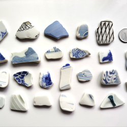 はたはた様ご確認ページ♡シー陶器アクセサリー 波に洗われ浜辺に辿り着いた小さな陶器のかけらを使った「シー
