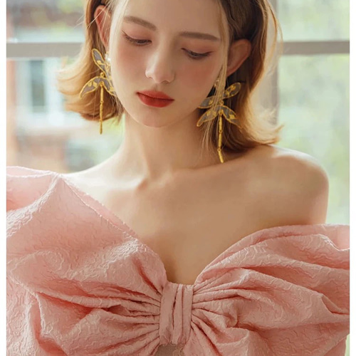 ロングドレス ピンクドレス カラードレス ウェディングドレス