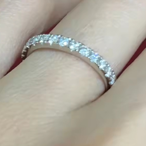 フルエタニティ リング 2mm モアッサナイト モアサナイト Q2ui6a88n