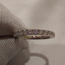 フルエタニティリング 3mm モアサナイト 18k ゴールド ジュエリー