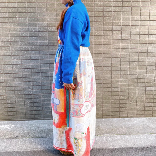 古着 ヴィンテージ vintage スカート パッチワーク ファブリック