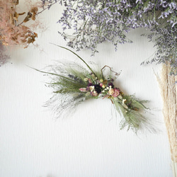 ドライフラワースワッグ  北海道の春空と夕日 ドライフラワー ブーケスワッグ イエローオレンジ系 M | ドライ