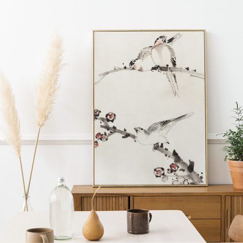 軸 縁起物 おもてなし 和室 絵 梅 花鳥 水墨 茶 日本 美術 インテリア 566b25d2cbb5a5c40ff1342935fe4e