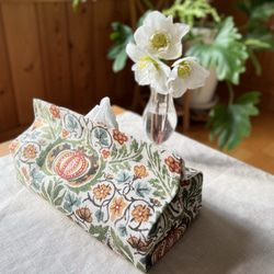 フラワーモチーフのコットンブランケット♪ ハンドメイド その他