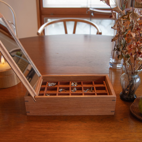 光沢仕上げ 大型 木製ジュエリーボックス 42cm 光沢仕上げ 大型 木製