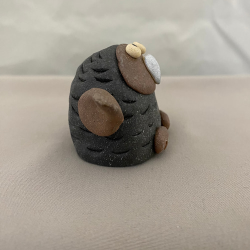おとぼけフクロウ 3個セット A ふくろう 梟 縁起物 置物 手作り