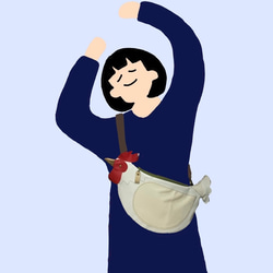 鳥 ニワトリ ショルダーバッグ 合皮 ショルダーバッグ 鳥吉ーTORIYOSHI