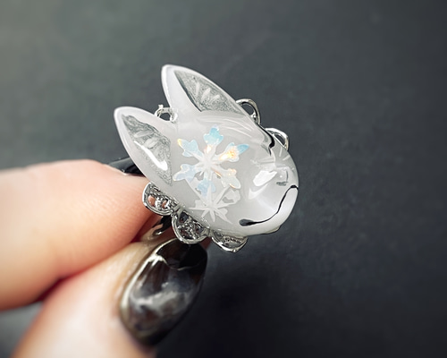 D-dur ✨美品✨スワロフスキー　SWAROVSKI 狐キツネ指輪リング D-dur ✨美品✨スワロフスキー SWAROVSKI 狐キツネ指輪リング