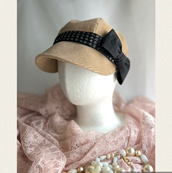 ♡希少 フランスアンティーク 素敵なハット シルクオーガンジー 帽子