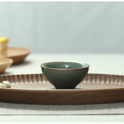 木皿 天然木 名栗 手彫り ナッツ皿 パン皿 木製 食器 丸皿 クッキー ケーキ 5枚目の画像