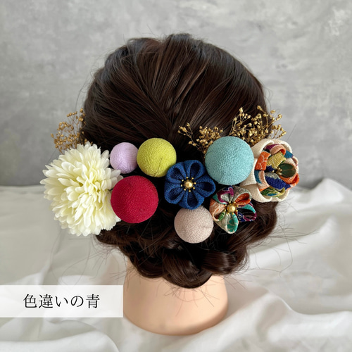 レトロ可愛い♡七五三 成人式におすすめ！髪飾りセット ≪レッド