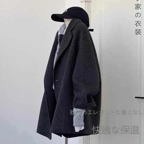 ブレザーコートレディースショート2024秋冬新作ツイードコート冬